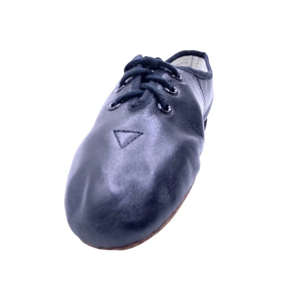 Bloch Little Girls Jazz Flex Black Leather Split Sole Size 11 Dance Shoe Lace Up